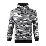 Camo Zipper Felső férfi 