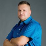 Zsadán Férfi Gombos / Patentos Kék Orvosi Ing 