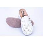 LEDI Férfi bőr klumpa fehér, csatos 