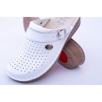 LEDI Uniszex bőr klumpa fehér, férfi méretben is 