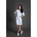 Virág Női Orvosi Köpeny Világoskék 